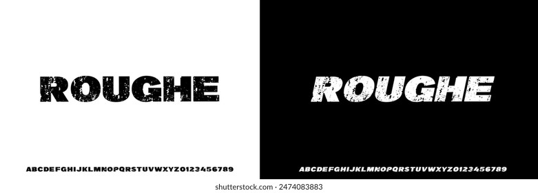 Modern Antiguas Grunge Rough Distress Bold Font. Tipografía estilo urbano alfabeto Fuentes para la moda, deporte, película, diseño de logotipo, banda, música, Ilustración vectorial