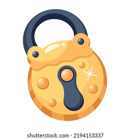 Descarga de icono plano de bloqueo vintage moderno