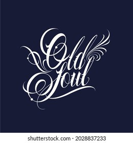 Modern, Vintage, Minimalist, Luxury Custom Lettering Tattoo Art, Poster T-shirt Design Vector Illustration