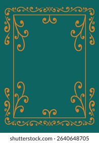 Modern Vintage Ornamental Border Decorative Vector