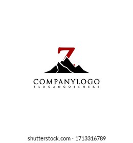 Modern vintage simple Z logo letter design concept for adventure and outdoors