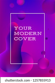 Modern violet and orange stylish geometric background. Gradient shapes composition for brochures, flyers etc. Eps10 vector image.