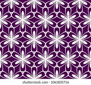 modern violet stylish geometry seamless pattern art deco background. Luxury texture for wallpaper, invitation. Vector illustration and handmade symbol.