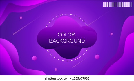 Modern violet wallpaper, with geometric shape and gradient color composition.