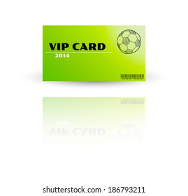 Modern VIP card template vector with reflection