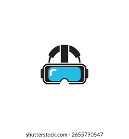 Auriculares modernos de realidad virtual para experiencias digitales inmersivas y tecnología de juego avanzada.