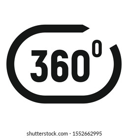 Modern virtual reality icon. Simple illustration of modern virtual reality vector icon for web design isolated on white background