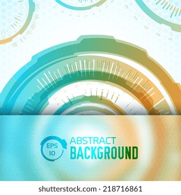 Modern virtual technology background with unfocused glass  for text concept. Vector Illustration design