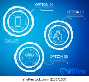 Modern virtual technology infographic background. Vector illustration design