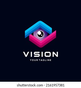 Modern Vision Logo Design Template