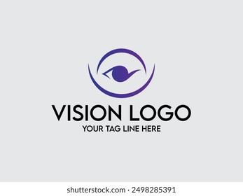 Modern Vision logo design template eye logo design icon 
