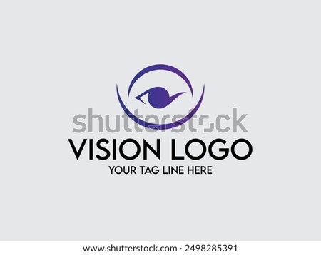 Modern Vision logo design template eye logo design icon 