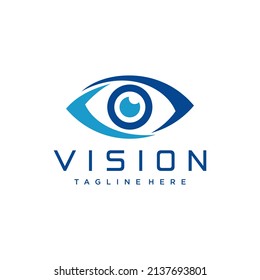 Modern vision logo design vector image
