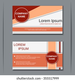 Modern visiting card, banner, badge, poster, sticker, mockup, flyer, coupon, voucher, label vector design template
