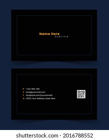Modern Visiting Card, Clean And Simple Visiting Card, Creative Business Card, card design