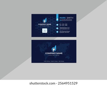 Modern Visiting Card Design, Creative Business Card Design Template