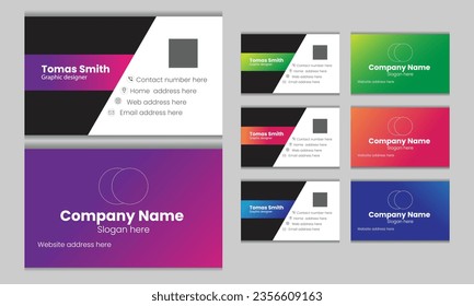 Modern visiting card design template 
