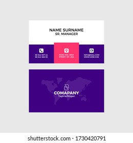 
Modern Visiting Card, Printable Business Card Template