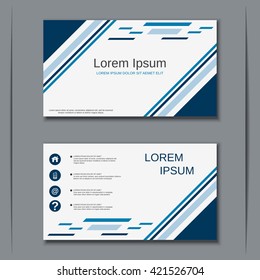 Modern visiting card template. Banner, badge, poster, sticker, coupon, voucher, label, discount card vector design