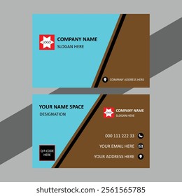 MODERN VISITING CARD TEMPLATE VECTOR ART