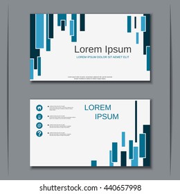 Modern visiting card vector design template