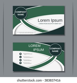 Modern visiting card vector template. Badge, sticker, coupon, voucher, label abstract design