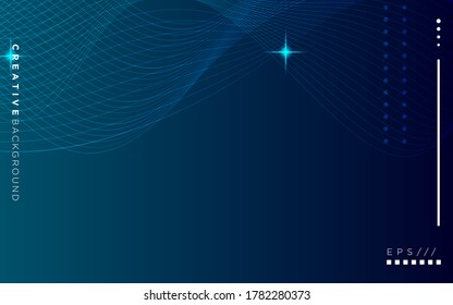 Modern Visualization Tech Poster. Glow Digital Particles. Big Data Concept. white Tech Banner. Particle Motion. Big Data Analysis.blue Binary Number Background.vector illustration