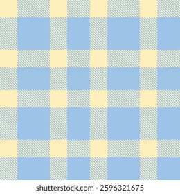 Modern Vivid Pale Peach Seamless Tartan Fabric Design