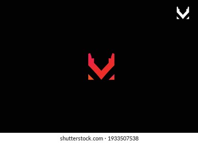 Modern Vm Or Mv Horn Deer Logo, this logo can be seen well from a distance in any condition, very good for technology