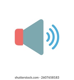 Modern Volume Icon: Audio, Sound, Media Representation