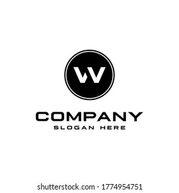 Modern W letter logo design template. Creative Minimal Monogram emblem design template. Graphic Alphabet Symbol for Corporate Business Identity. W monogram, letter, vector Icon.