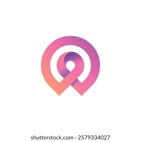 modern w letter logo - overlapping w logo - colorful w logo