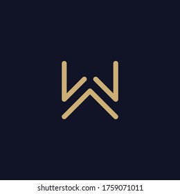 modern W logo design illustration, finance, initial, company, modern, icon, symbol, clean, letter