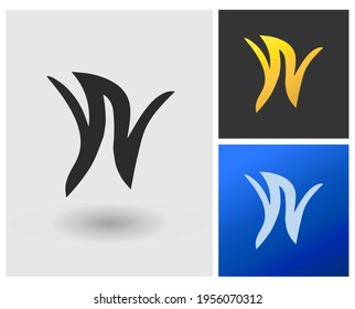 Modern W logo vector clean simple elegant design