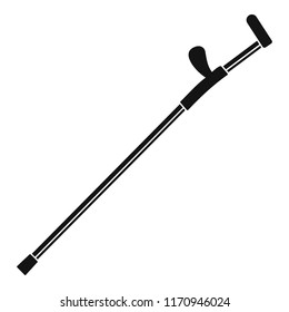 Modern walking stick icon. Simple illustration of modern walking stick vector icon for web design isolated on white background