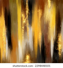 Moderne Wandkunst mit handgemalt gemischter abstrakter, abstrakter Mediengestaltung