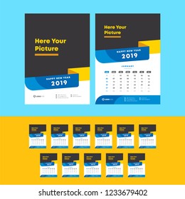 Modern Wall calendar 2019