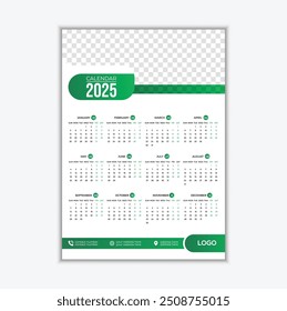 modern wall calendar design template