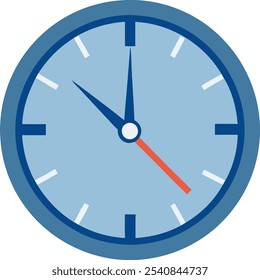 A modern wall clock design, ideal for office or home settings, combining simplicity and contemporary style for a clean look.