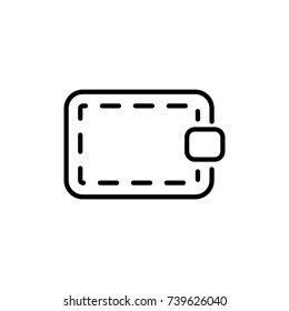 Modern wallet line icon. Premium pictogram isolated on a white background. Vector illustration. Stroke high quality symbol. Wallet icon in modern line style.