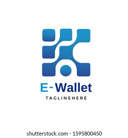 Modern Wallet Logo Icon Design Vector
