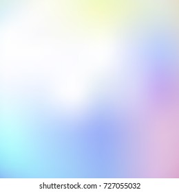 Modern wallpaper. Holographic background. Hologram glitch. Multicolored. Smooth pastel texture. Trendy hipster style backdrop. Trendy vector for web design, business printed products.