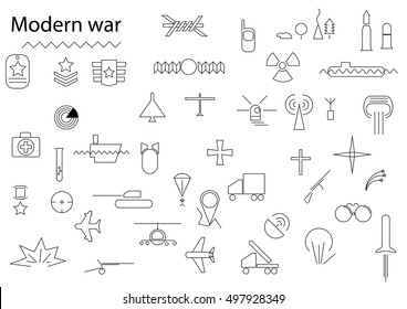 Modern war icons