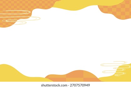 Modern Warm Japanese Pattern Background