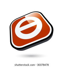 signo de advertencia moderno