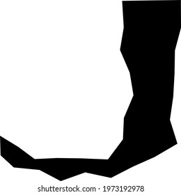 modern warped style vector alphabet