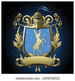 Guerrero moderno, caballero y escudo	
