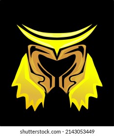 modernes Kriegerlogo als Symbol für einen schleichenden Ritter