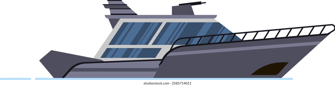 Modern warship featuring advanced weaponry, sailing confidently across the ocean, embodying naval power and enhancing maritime security in todays complex world