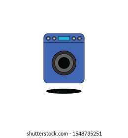 Modern washing machine  vector art